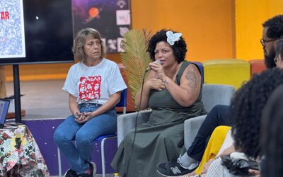 Dani Portela debate os 40 anos do fim da ditadura militar com alunos da ETE Dom Bosco